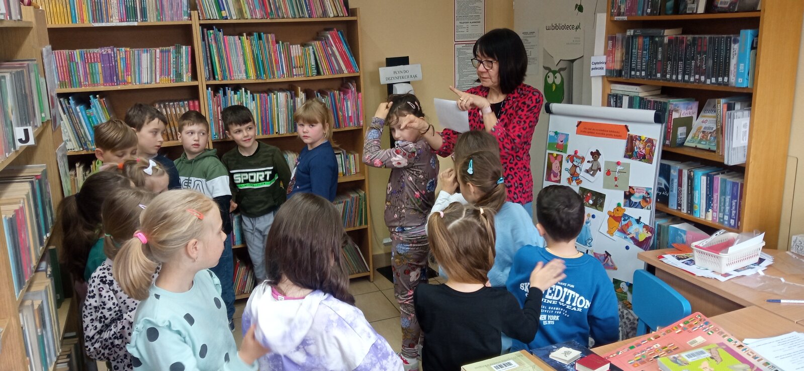 Spotkanie pierwszaków w Bibliotece Wiejskiej