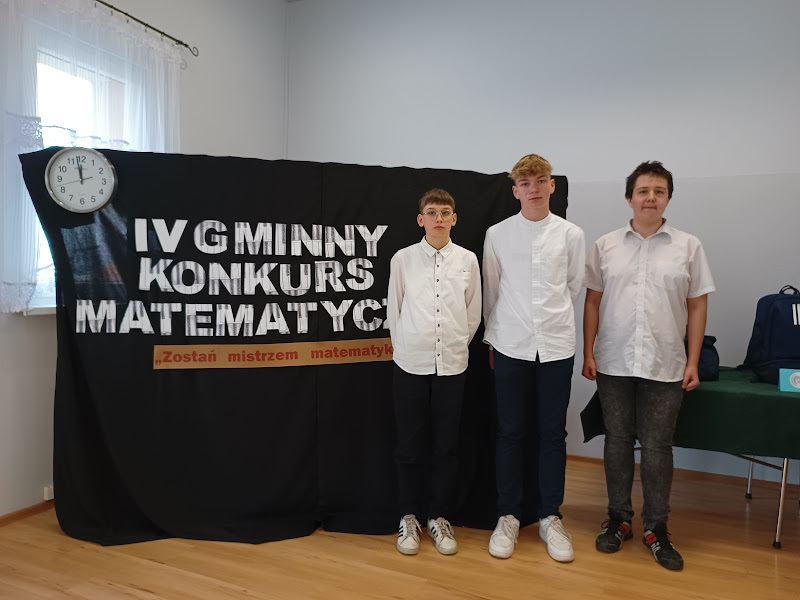 IV Gminny Konkurs Matematyczny „Zostań mistrzem matematyki”