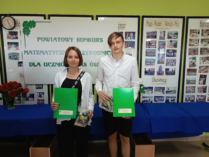Powiatowy Konkurs Matematyczno – Przyrodniczy dla uczniów klas ósmych w Zespole Szkół w Racocie