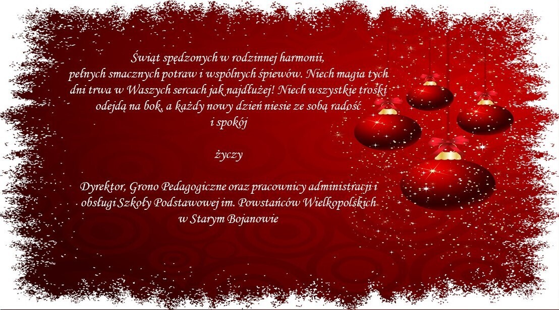 Życzenia Bożonarodzeniowe