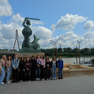 Uczestnicy projektu „Młodzi w Akcji” z wizytą w Warszawie