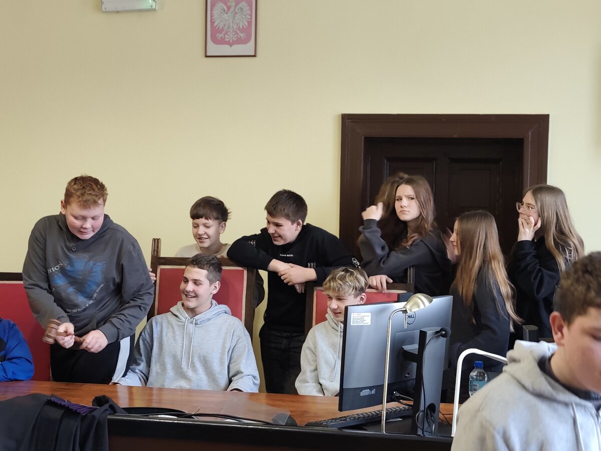 Wizyta klas VII w Sądzie Rejonowym w Kościanie