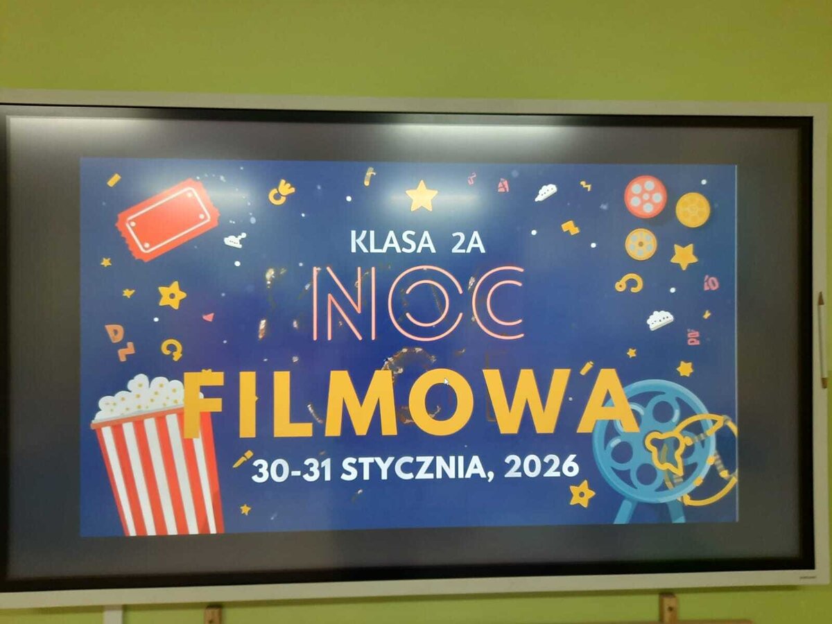 Filmowa noc w murach naszej szkoły!
